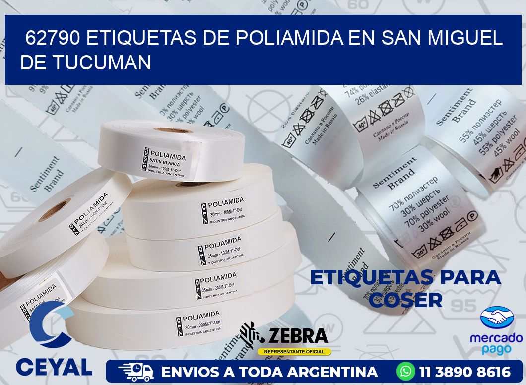 62790 ETIQUETAS DE POLIAMIDA EN SAN MIGUEL DE TUCUMAN