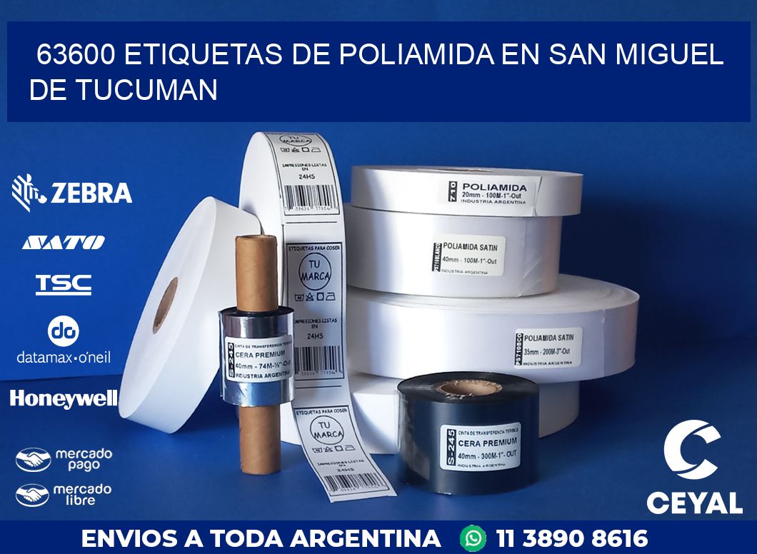 63600 ETIQUETAS DE POLIAMIDA EN SAN MIGUEL DE TUCUMAN
