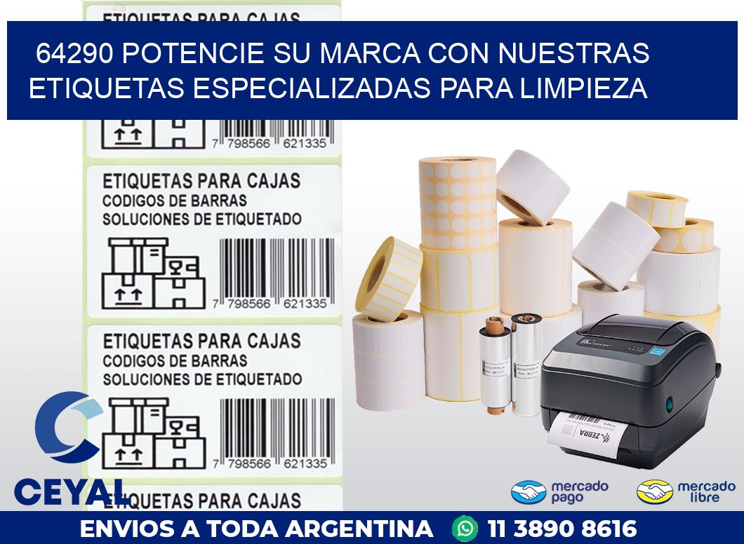 64290 POTENCIE SU MARCA CON NUESTRAS ETIQUETAS ESPECIALIZADAS PARA LIMPIEZA