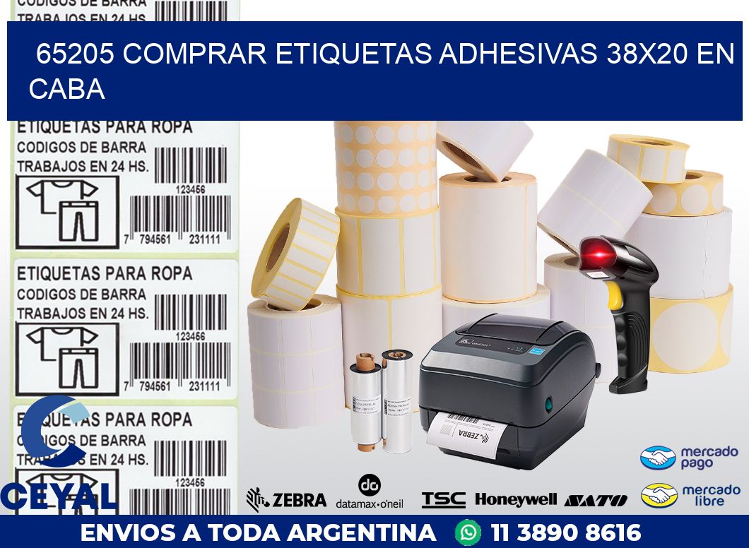 65205 COMPRAR ETIQUETAS ADHESIVAS 38X20 EN CABA