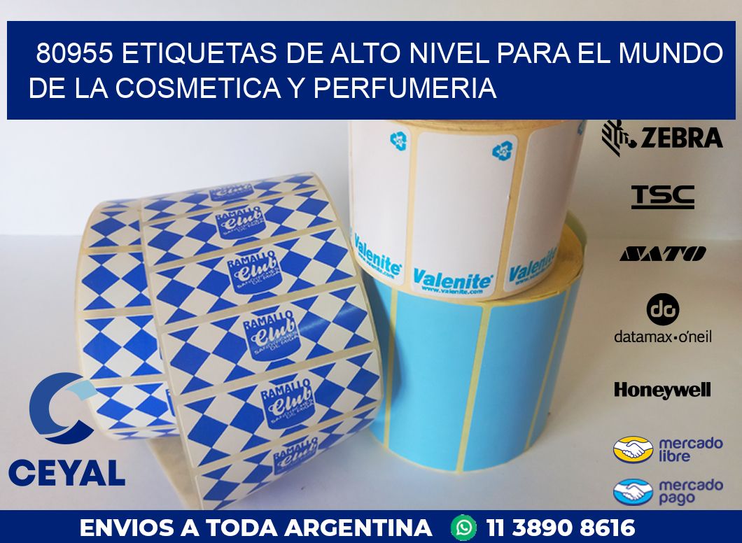 80955 ETIQUETAS DE ALTO NIVEL PARA EL MUNDO DE LA COSMETICA Y PERFUMERIA