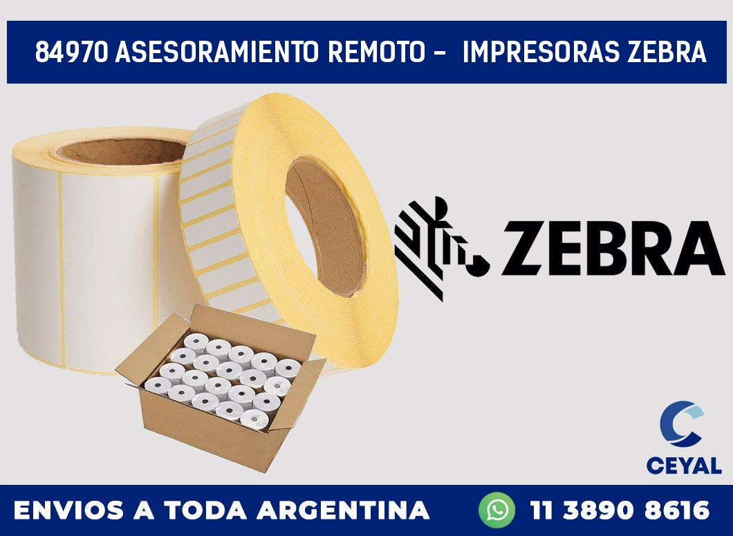 84970 ASESORAMIENTO REMOTO –  IMPRESORAS ZEBRA