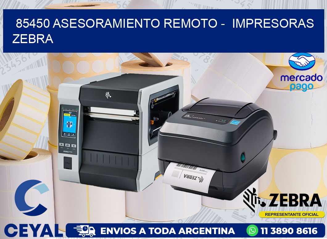 85450 ASESORAMIENTO REMOTO -  IMPRESORAS ZEBRA