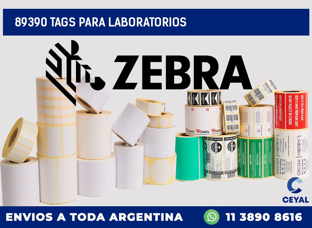 89390 TAGS PARA LABORATORIOS