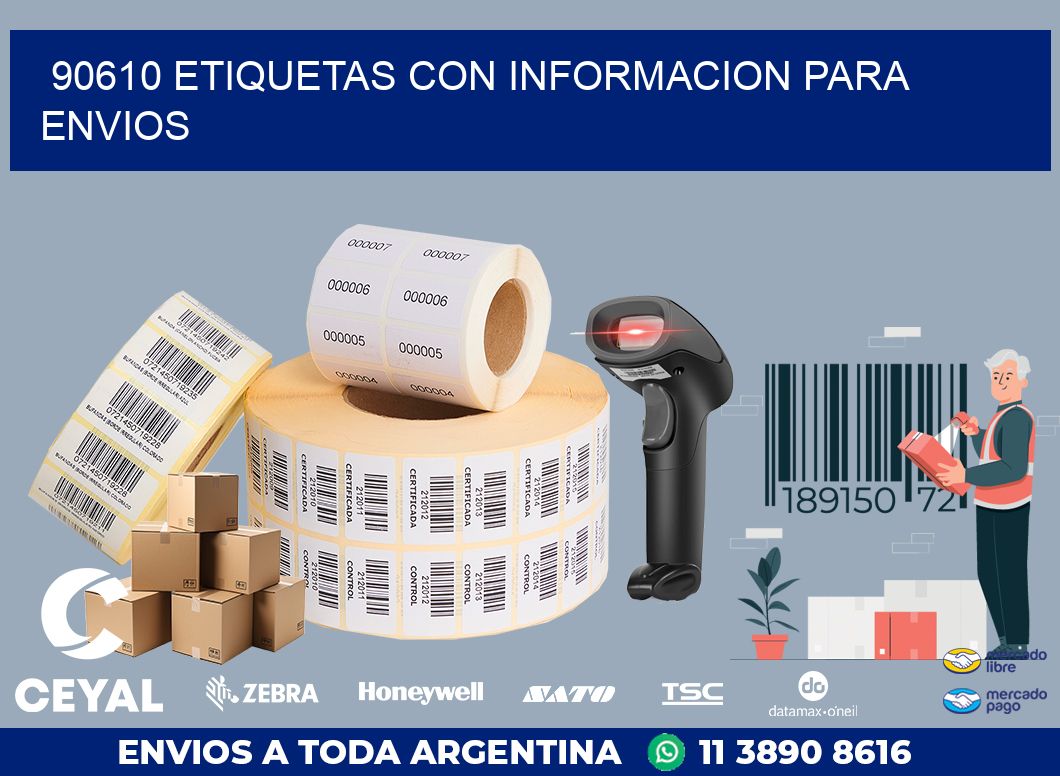 90610 ETIQUETAS CON INFORMACION PARA ENVIOS