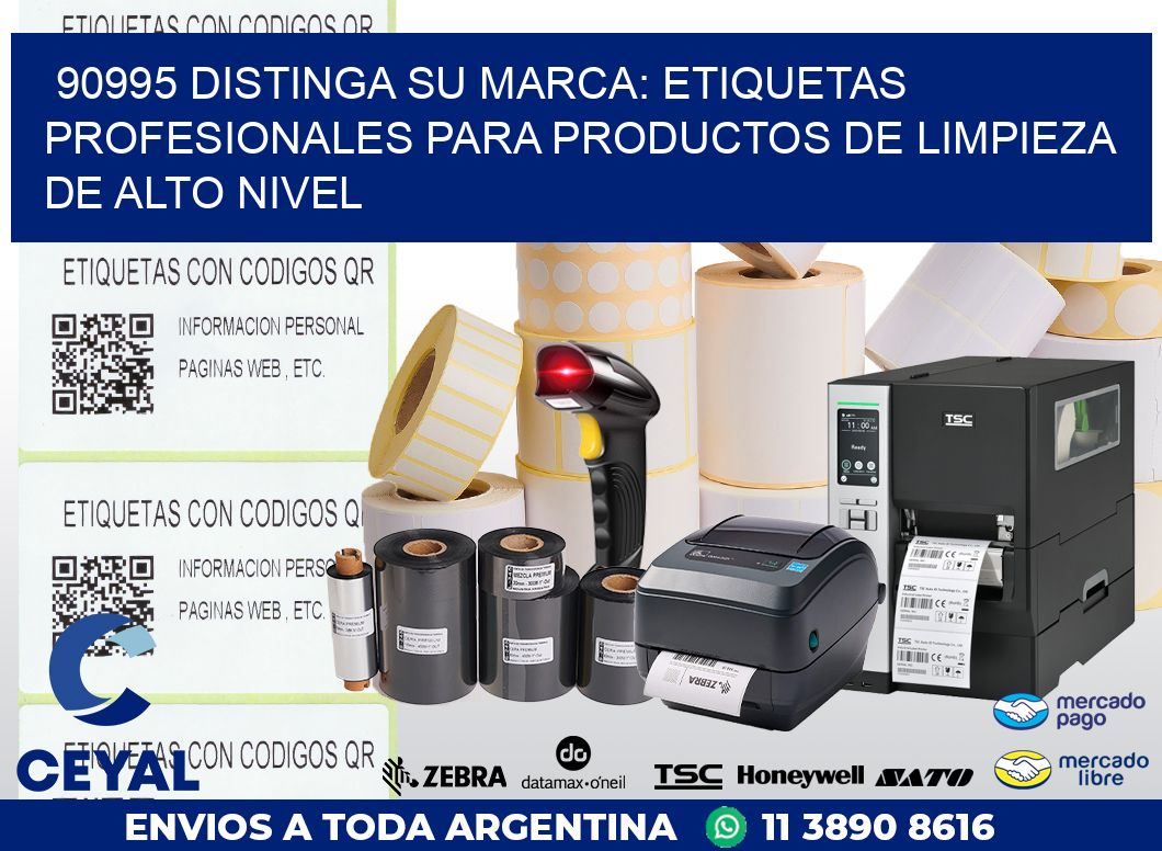 90995 DISTINGA SU MARCA: ETIQUETAS PROFESIONALES PARA PRODUCTOS DE LIMPIEZA DE ALTO NIVEL