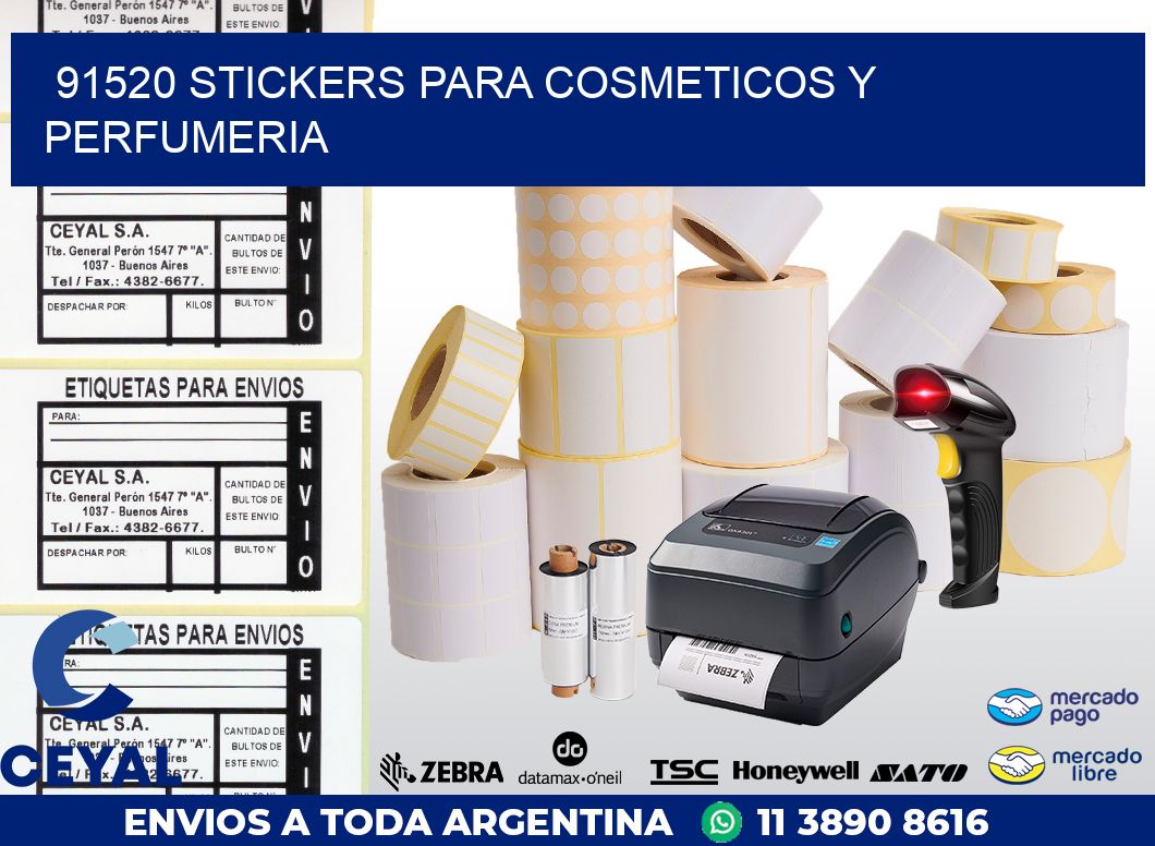 91520 STICKERS PARA COSMETICOS Y PERFUMERIA