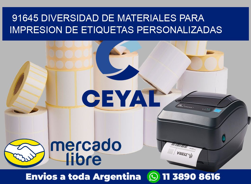 91645 DIVERSIDAD DE MATERIALES PARA IMPRESION DE ETIQUETAS PERSONALIZADAS