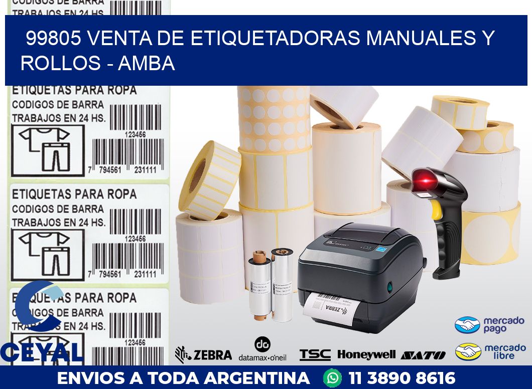 99805 VENTA DE ETIQUETADORAS MANUALES Y ROLLOS – AMBA