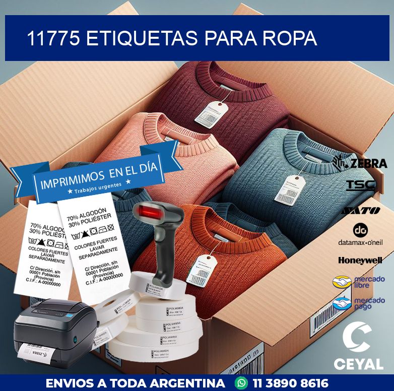 11775 ETIQUETAS PARA ROPA