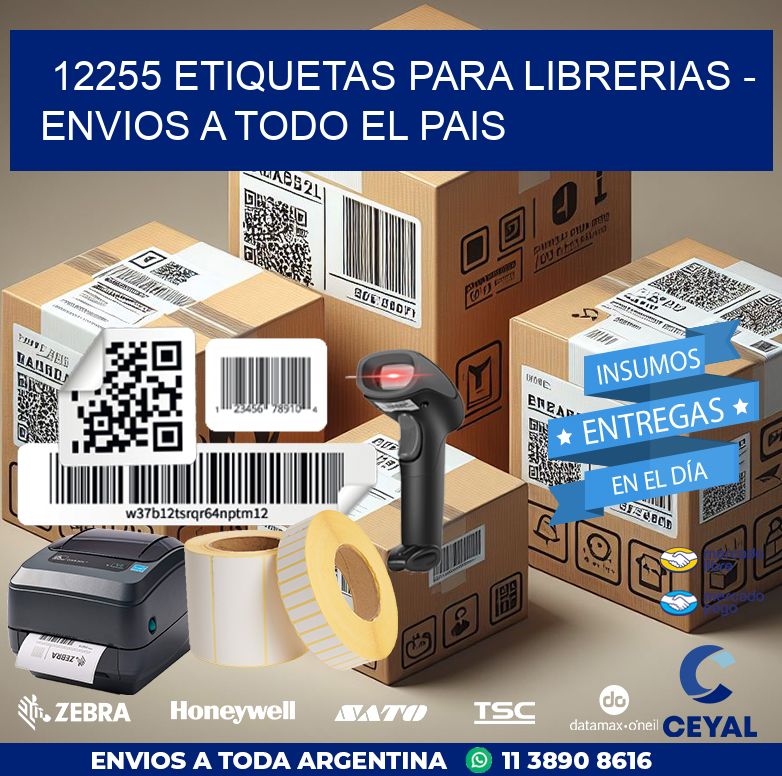 12255 ETIQUETAS PARA LIBRERIAS – ENVIOS A TODO EL PAIS