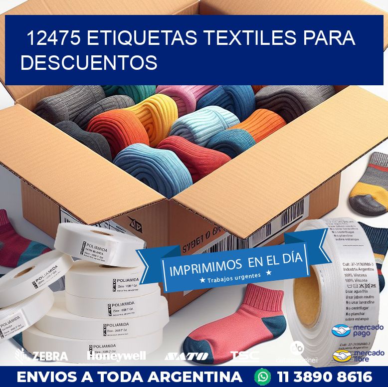 12475 ETIQUETAS TEXTILES PARA DESCUENTOS