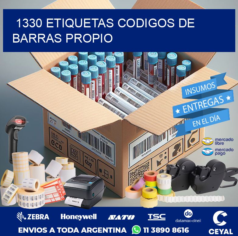 1330 ETIQUETAS CODIGOS DE BARRAS PROPIO