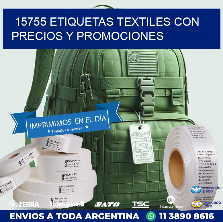 15755 ETIQUETAS TEXTILES CON PRECIOS Y PROMOCIONES
