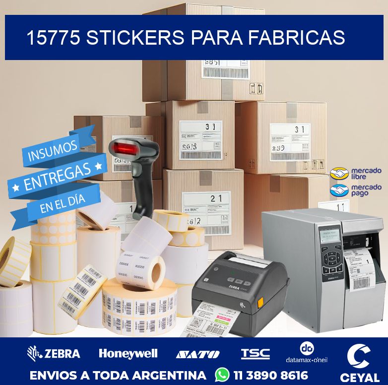15775 STICKERS PARA FABRICAS