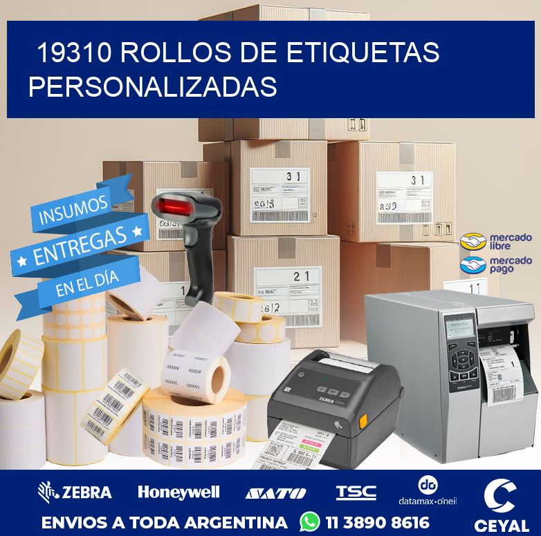 19310 ROLLOS DE ETIQUETAS PERSONALIZADAS