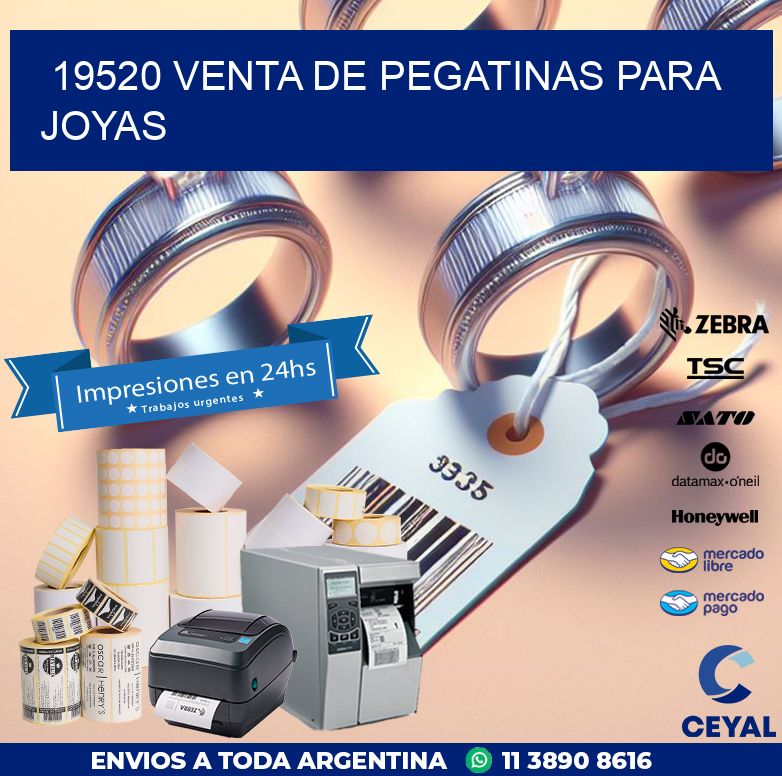 19520 VENTA DE PEGATINAS PARA JOYAS