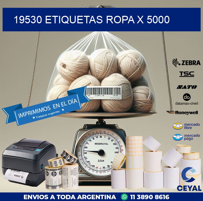 19530 ETIQUETAS ROPA X 5000