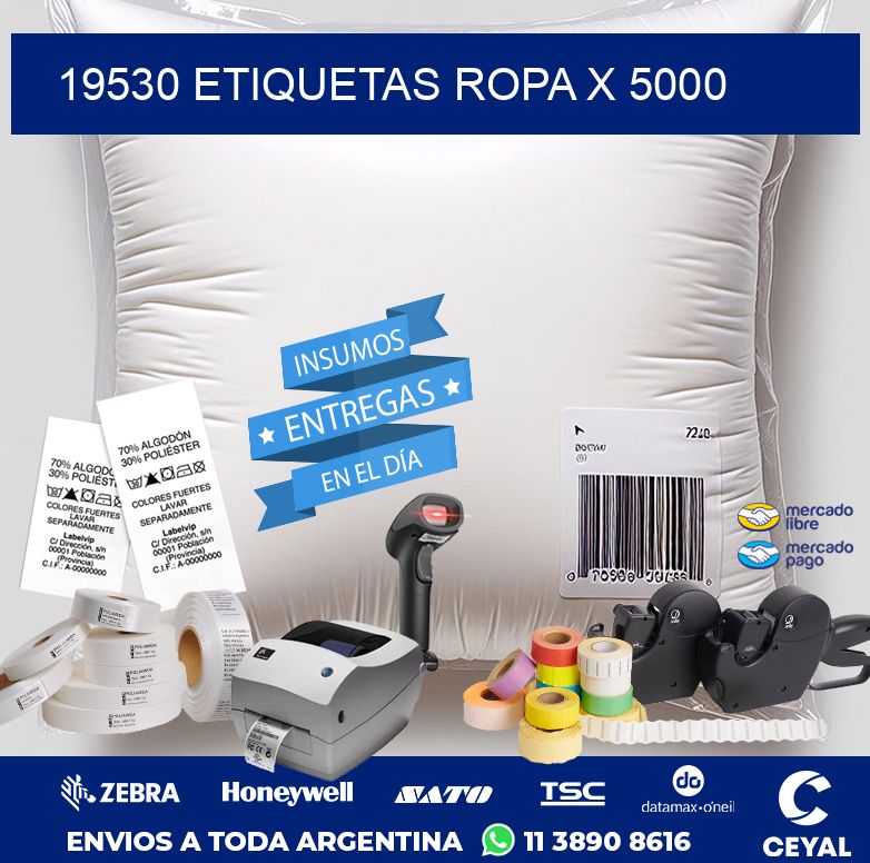19530 ETIQUETAS ROPA X 5000