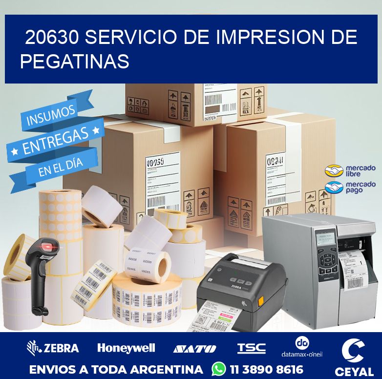 20630 SERVICIO DE IMPRESION DE PEGATINAS