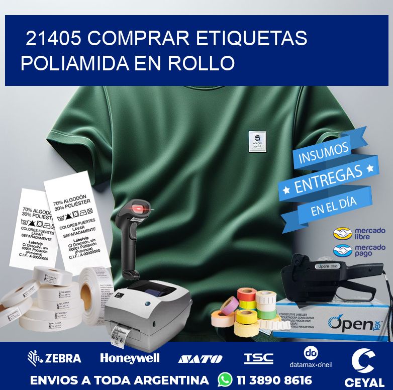 21405 COMPRAR ETIQUETAS POLIAMIDA EN ROLLO