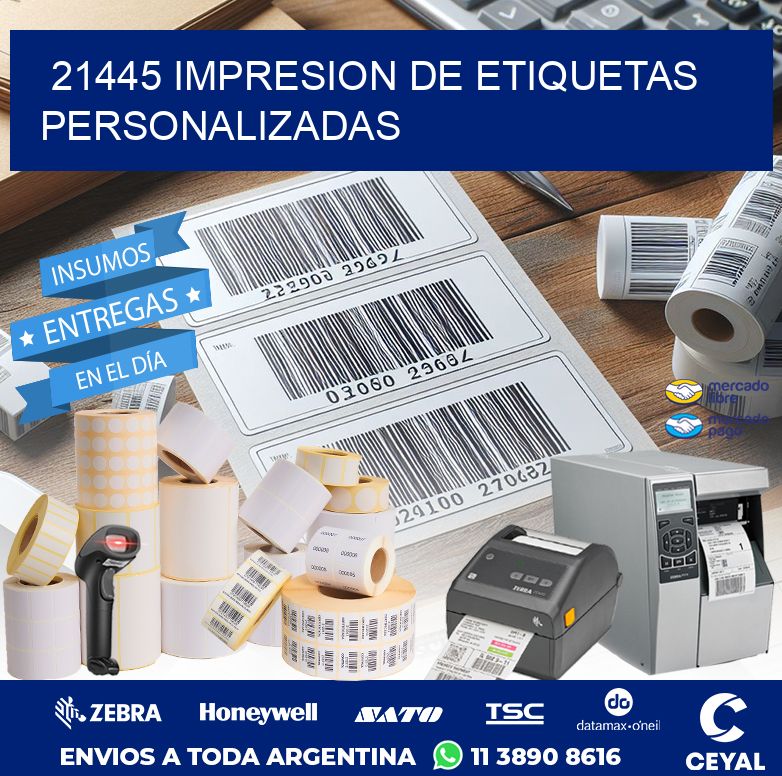 21445 IMPRESION DE ETIQUETAS PERSONALIZADAS