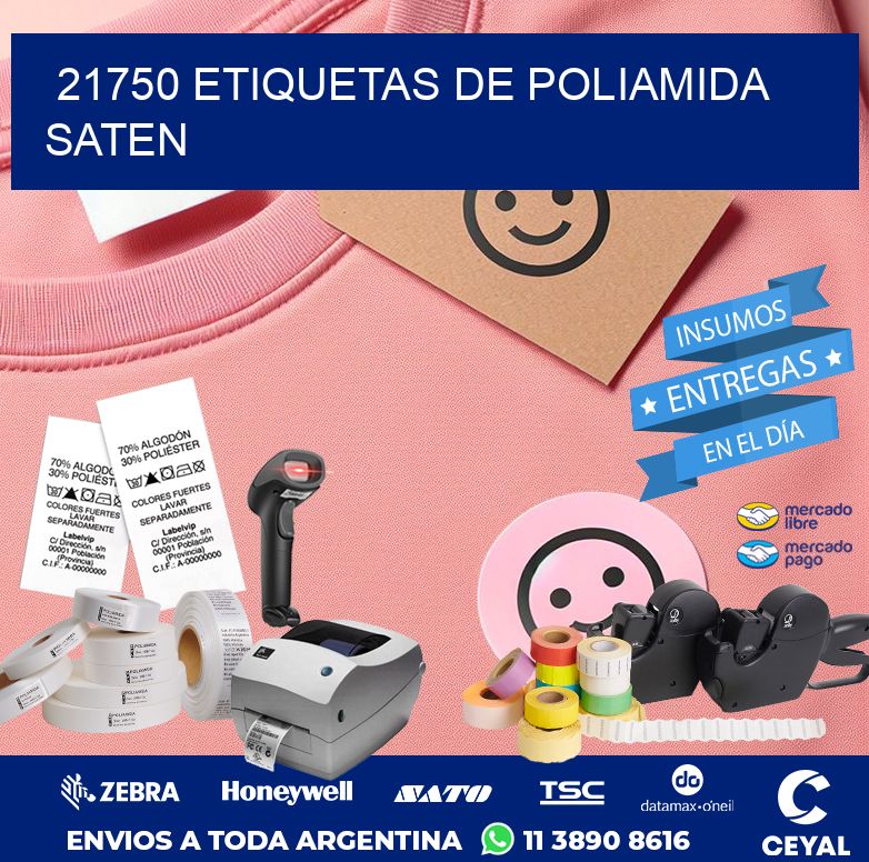 21750 ETIQUETAS DE POLIAMIDA SATEN