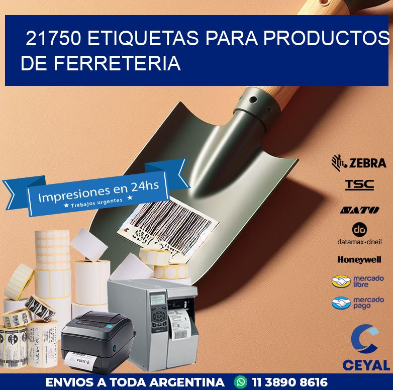 21750 ETIQUETAS PARA PRODUCTOS DE FERRETERIA