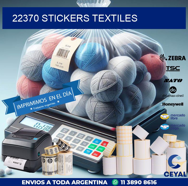 22370 STICKERS TEXTILES