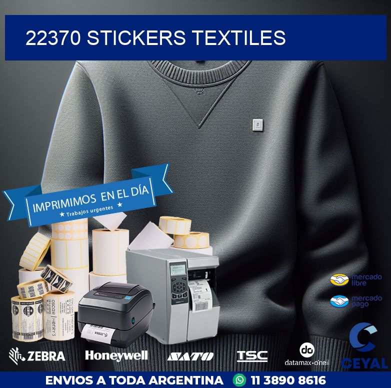 22370 STICKERS TEXTILES