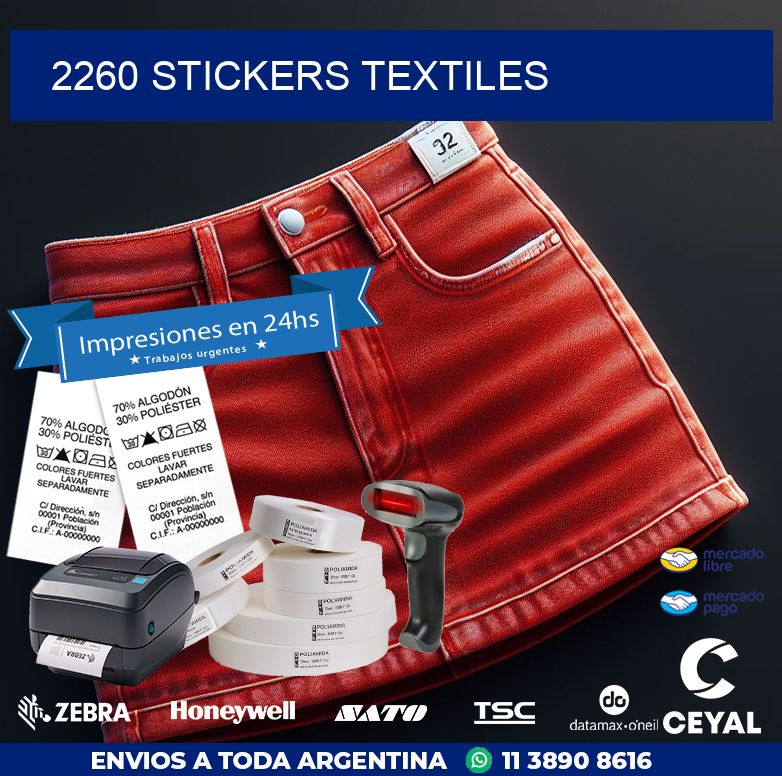 2260 STICKERS TEXTILES