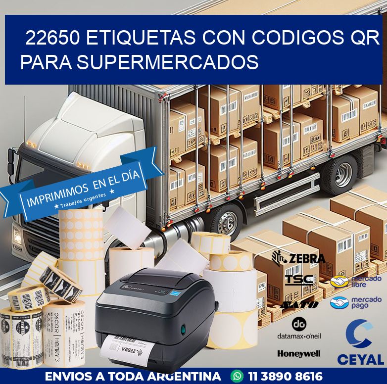 22650 ETIQUETAS CON CODIGOS QR PARA SUPERMERCADOS