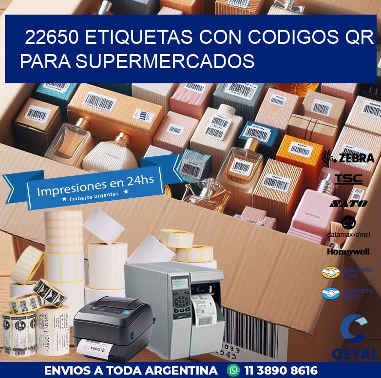 22650 ETIQUETAS CON CODIGOS QR PARA SUPERMERCADOS