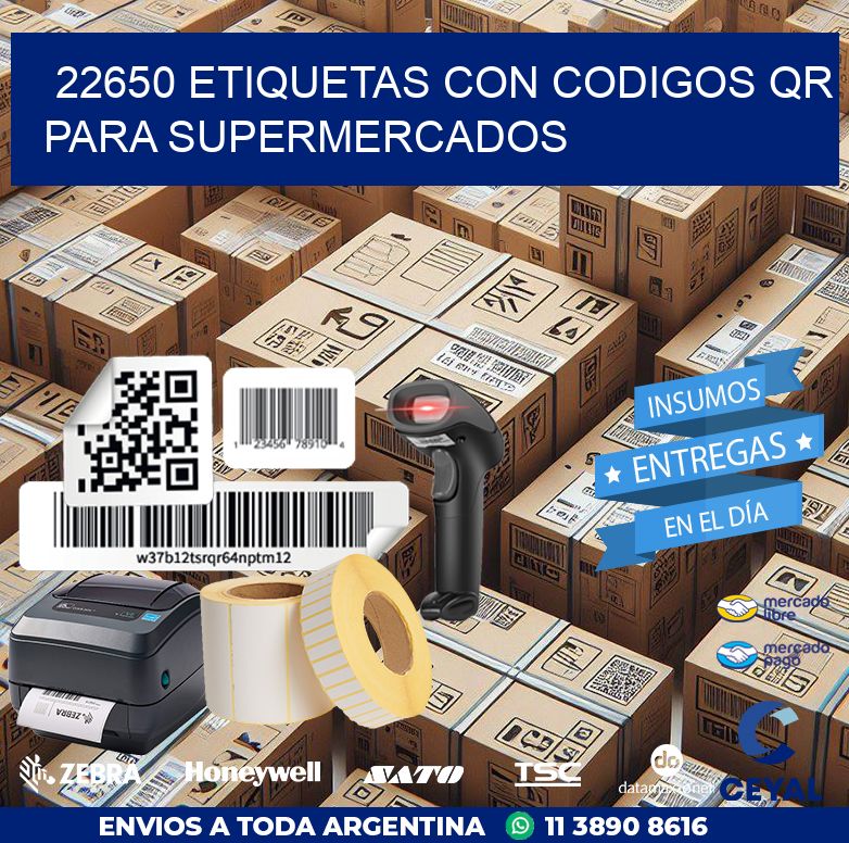 22650 ETIQUETAS CON CODIGOS QR PARA SUPERMERCADOS