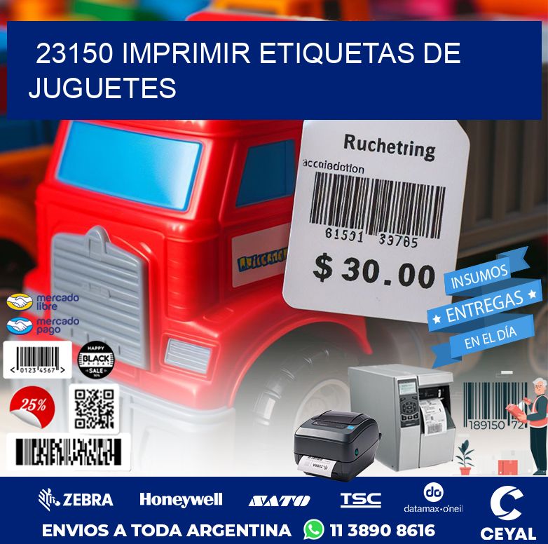 23150 IMPRIMIR ETIQUETAS DE JUGUETES