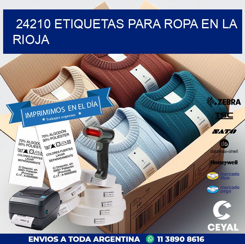 24210 ETIQUETAS PARA ROPA EN LA RIOJA