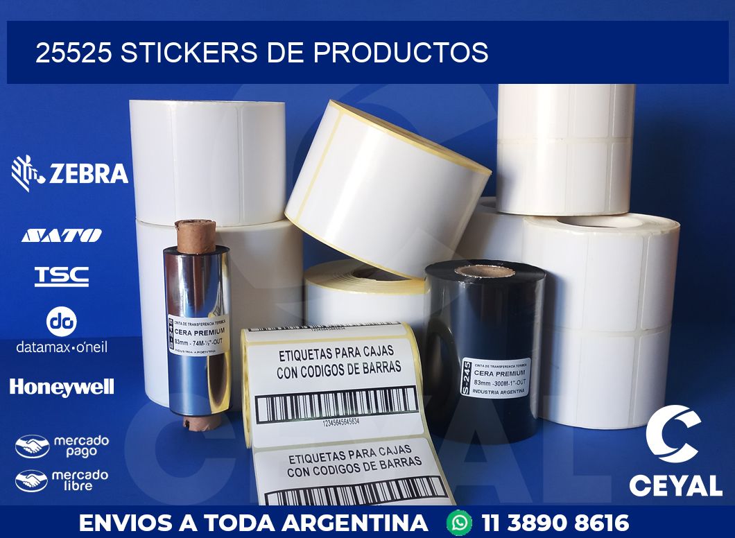 25525 STICKERS DE PRODUCTOS