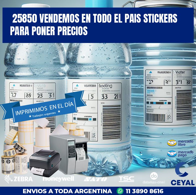 25850 VENDEMOS EN TODO EL PAIS STICKERS PARA PONER PRECIOS