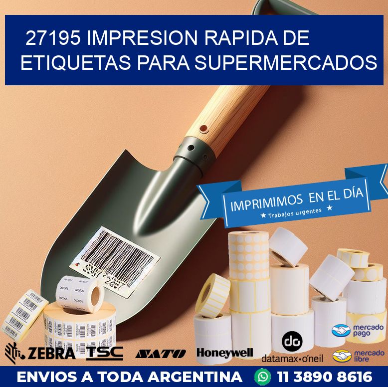 27195 IMPRESION RAPIDA DE ETIQUETAS PARA SUPERMERCADOS