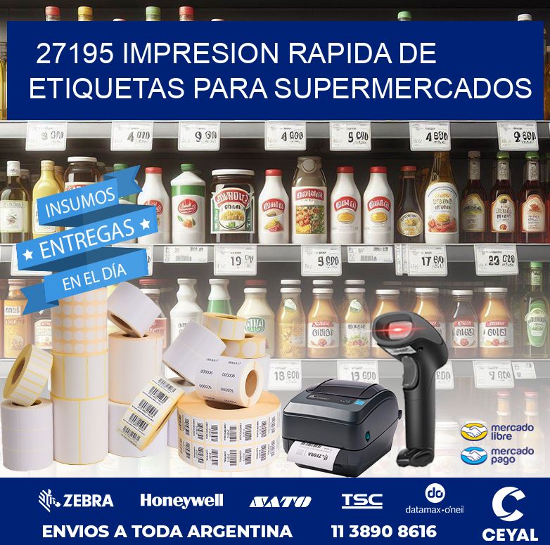 27195 IMPRESION RAPIDA DE ETIQUETAS PARA SUPERMERCADOS