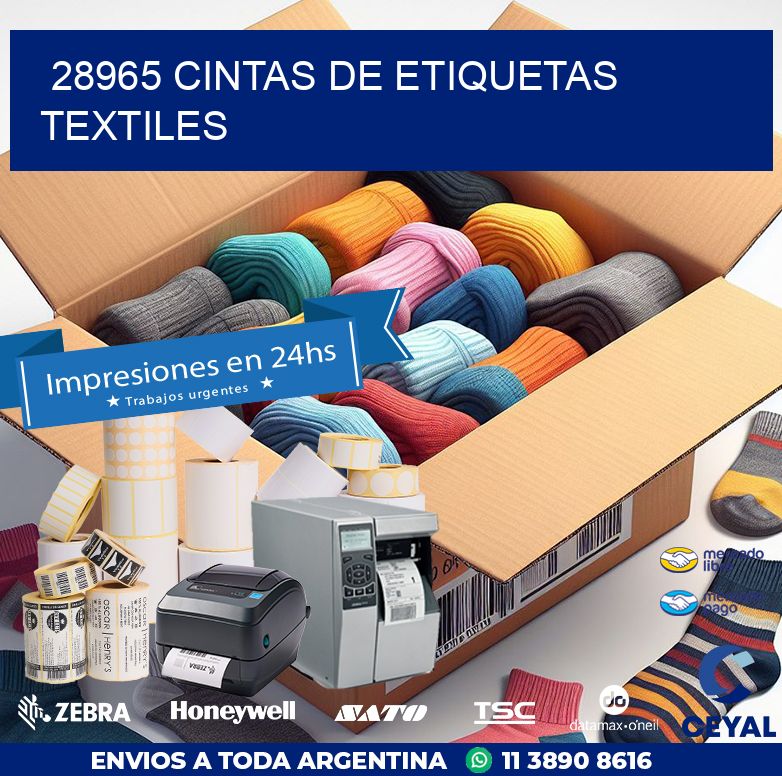 28965 CINTAS DE ETIQUETAS TEXTILES