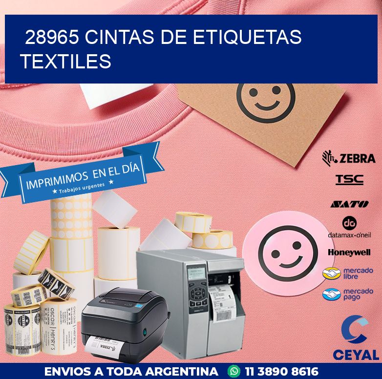 28965 CINTAS DE ETIQUETAS TEXTILES