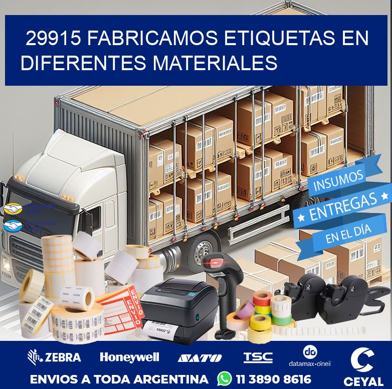 29915 FABRICAMOS ETIQUETAS EN DIFERENTES MATERIALES