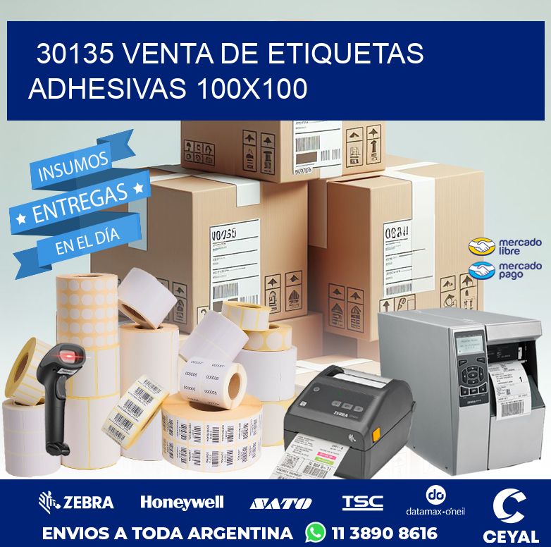 30135 VENTA DE ETIQUETAS ADHESIVAS 100X100