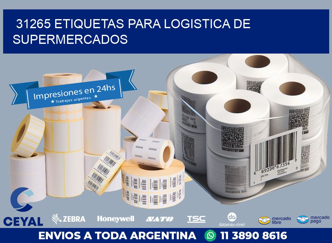 31265 ETIQUETAS PARA LOGISTICA DE SUPERMERCADOS