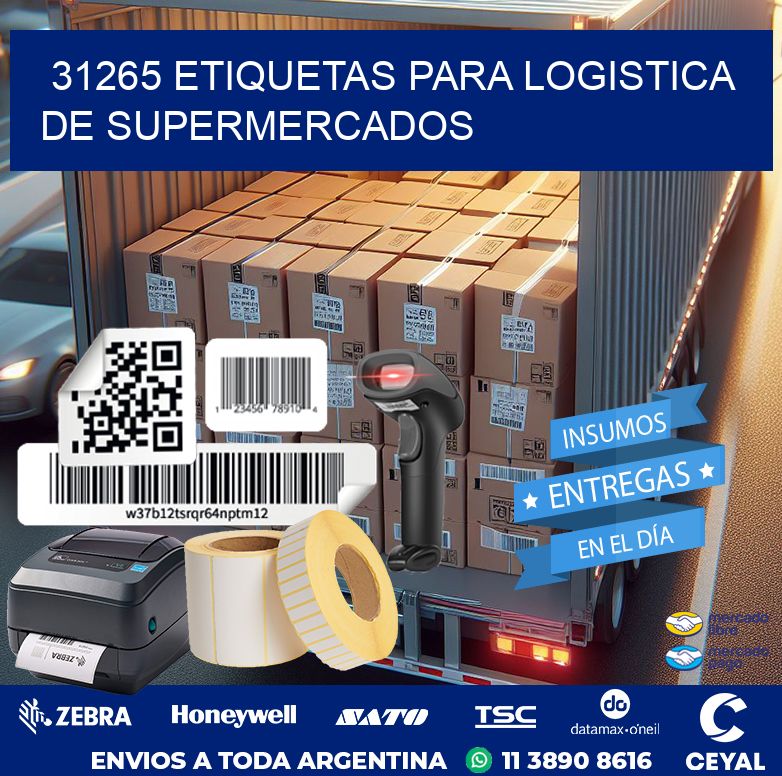 31265 ETIQUETAS PARA LOGISTICA DE SUPERMERCADOS