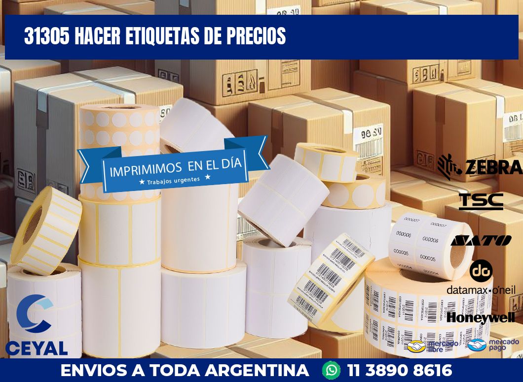 31305 HACER ETIQUETAS DE PRECIOS