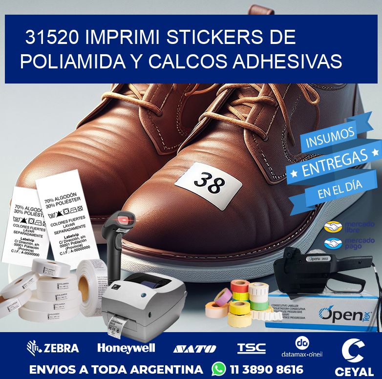 31520 IMPRIMI STICKERS DE POLIAMIDA Y CALCOS ADHESIVAS