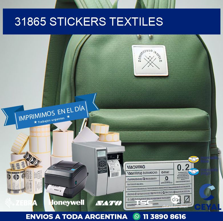 31865 STICKERS TEXTILES