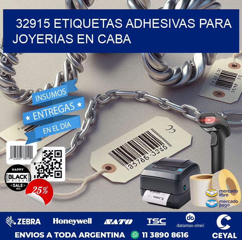 32915 ETIQUETAS ADHESIVAS PARA JOYERIAS EN CABA